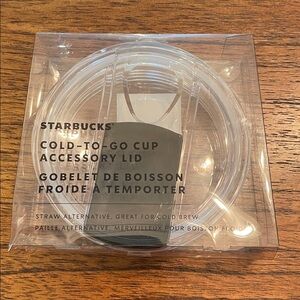 Starbucks Clear and Black Cold Cup Lid